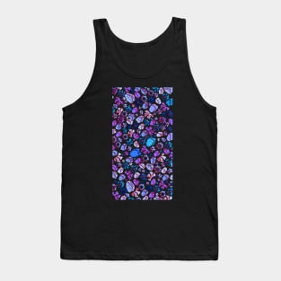 Red and blue coral reefs, pattern Tank Top